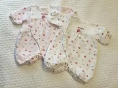 50〜60cm いちご柄ロンパース