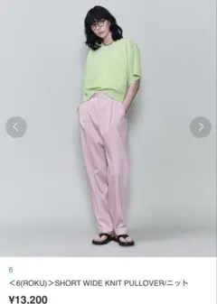 6ROKU UNITED ARROWS 半袖 シアー　Tシャツのサムネイル