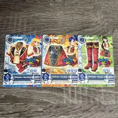 アイカツ スウィング・ロック アドベンチャーマップ コーデ3枚セット