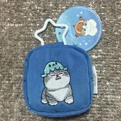 mofusand モフサンド カラビナつき刺繍スクエアミニポーチ♡