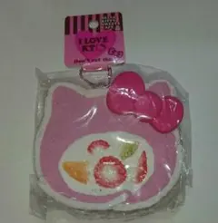 【断捨離】当時物 ハローキティ やわらか ロールケーキマスコット スクイーズ