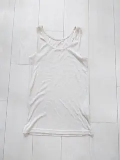 伸縮性あり ノースリーブトップス インナーにも サイズM ポイント消化