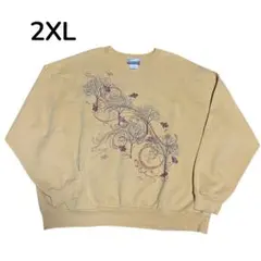 ENDLESS DESIGNS スウェット トレーナー フェードイエロー　2XL