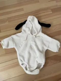 スヌーピー もこもこロンパース 80サイズ