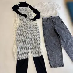 美品⭐︎ レディースコーデ　フリンジ　大人かわいい