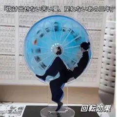 呪術廻戦 夏油傑 回転式アクリルスタンド 青色 円形 キャラクター