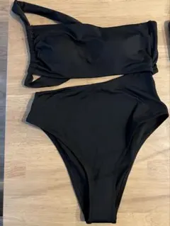 H&M ワンショルダー ワンピース水着 ブラックのサムネイル