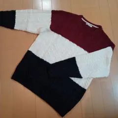 BROWNY STANDARD ケーブル編みニット（Ｌ）