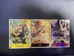 ワンピースカード 神の島の冒険 ゾロ　エネル　ナミ SR