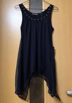 GHOST OF HARLEM スタッズレイヤードノースリーブトップス