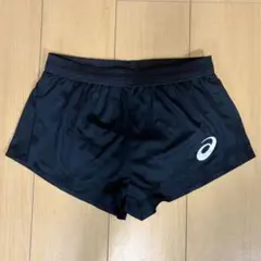 【予約済】asics 陸上用パンツ ランニングショーツ ブラック 2種のサムネイル