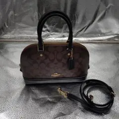 COACHコーチ☆バッグ☆２WAY☆ブラウン☆ブラック☆美品☆