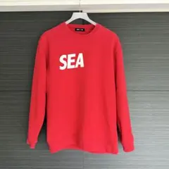 WIND AND SEA レッド スウェット トレーナー Lのサムネイル