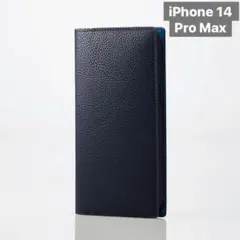 新品未開封 iPhone 14 Pro Max 手帳型 ケース ネイビーA418のサムネイル