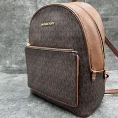 ✨美品✨マイケルコース　リュック　バックパック　MKシグネチャー　ブラウン