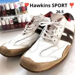 Hawkins SPORT✨️ レザーシューズ ホワイト メンズ　26.5