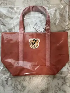 オールドテディガール　ワッペントートバッグ　L ピンク