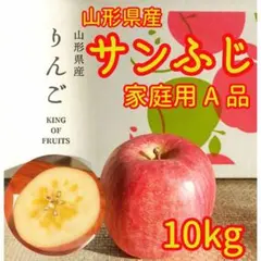リンゴ　10kg①　山形県産サンふじ　家庭用　産地直送　ギフト　子供のおやつにも