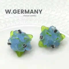 W.GERMANY ドイツ ヴィンテージ フラワー イヤリング