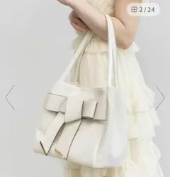 RANDA リボントートバッグ