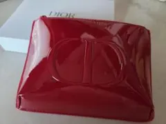 Dior ノベルティエナメルポーチ レッド