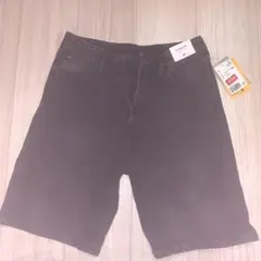 【新品未使用】H&Mブラックデニムハーフパンツ11-12歳用