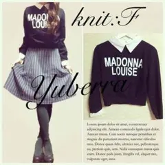 ¥2500！ シャツ レイヤード ロゴ クロップド ショート ニット