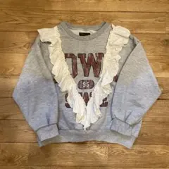 マーキーズ　フリル付きグレー トレーナースウェット　130