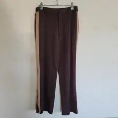Col Pierrot サイドストライプ スラックス　ブラウン size38