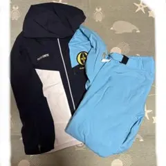 OGSAKA DESCENTE スキーウェア 上下 Mサイズ 紺/白/水色
