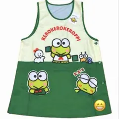 【新品】保育士 キャラクター エプロン けろけろけろっぴ M〜L
