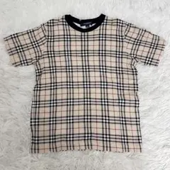 【BURBERRY LONDON】ノバチェック 半袖Tシャツ 綿100％