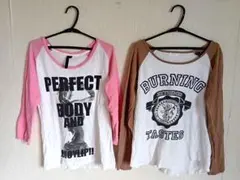 ラグランロンt Tシャツ