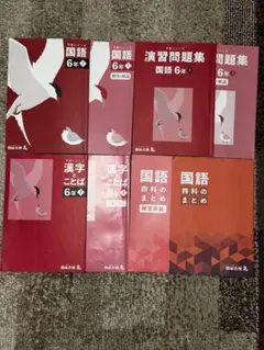 四谷大塚 予習シリーズ 国語6年上下 演習問題集・問題集・漢字　 2023年購入