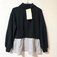 【新品】ラックスダンティア　ドッキングプルオーバー　M　タートルネック　黒