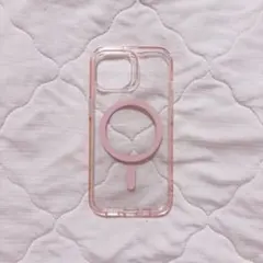 ESR スマホケース　iPhone15クリアピンクMagSafe対応