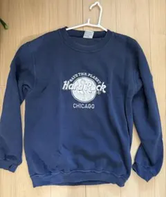 Hard Rock Cafe Chicago スウェット L ネイビー