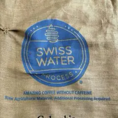 コロンビアカフインレスコーヒー豆の麻袋