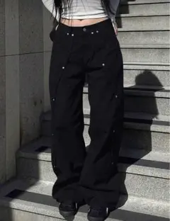 SHEIN ブラックデニムパンツ S