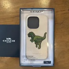 COACH iPhone 14Pro ケース 恐竜デザイン