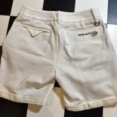 Zoy ホワイト ゴルフパンツ レディース