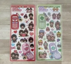 【正規品】【２枚セット】平成はっぴーフォン　もんちっち　monchhichi