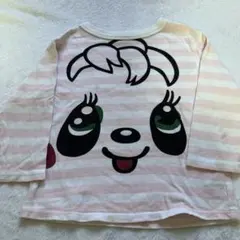 キャラクター顔プリント Tシャツ