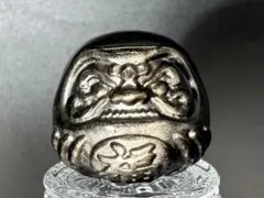 天然石 シルバーオブシディアン ダルマ 置物 開運 魔除け 一点物