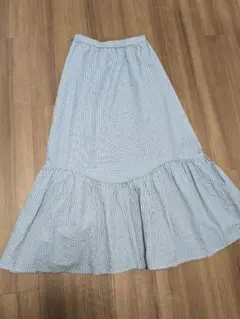 マーメイド　ロングスカート　ストライプ