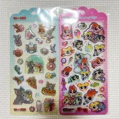 トムとジェリー パワーパフガールズ ドロップジェリーシール　トムジェリ パワパフ