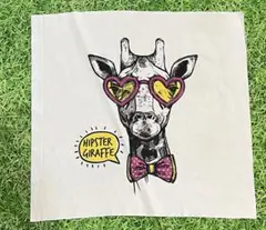 No.724 カットクロス（キリン柄）