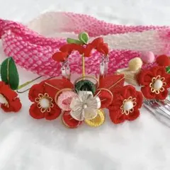 和風髪飾り 七五三　中古品