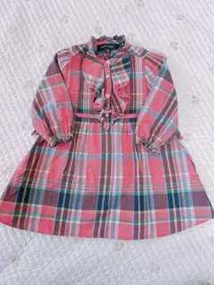 Ralph Lauren ピンクチェックワンピース 80cm