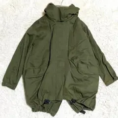 5485 ケービーエフ マウンテンパーカー モッズコート カーキ ライナー付古着